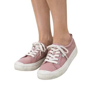 Cariuma Sneakers Canvas Ova Low Lace Up Sustainable Rose Pink Women’s Size 7.5M